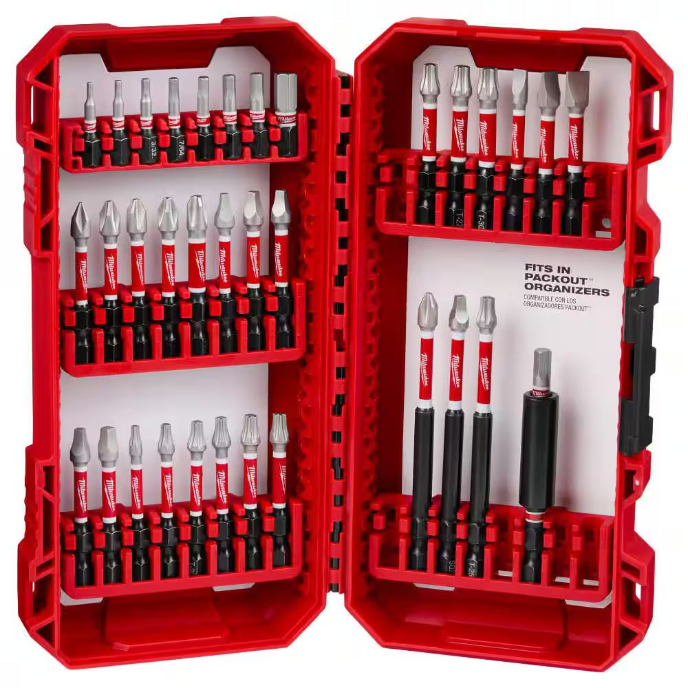 SHOCKWAVE Impact Duty Alloy Steel Screw Driver Bit Set (35-Piece)