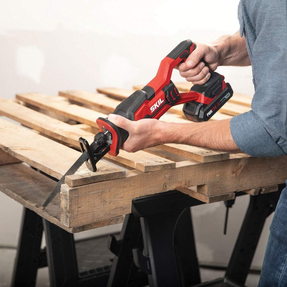 2-tool combo kit: 20V drill driver and reciprocating saw.