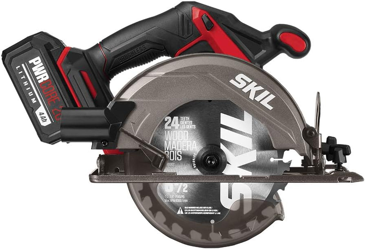 2-Tool Combo Kit: 20V PWR CORE 20 Cordless Brushless Drill Driver and Cordless Circular Saw.