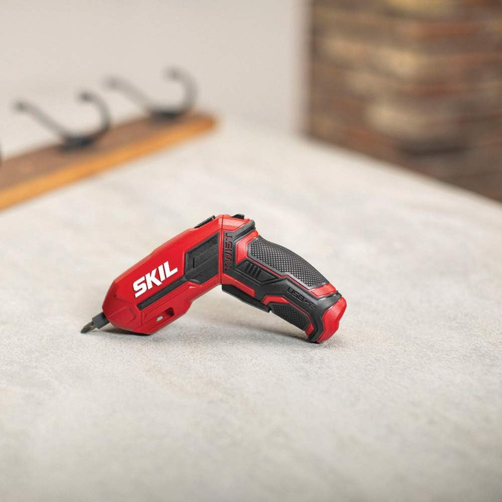 4V Rechargeable Cordless Screwdriver with Pivoting Handle