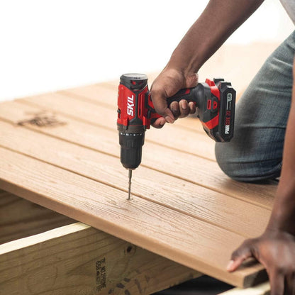 2-tool combo kit: 20V drill driver and reciprocating saw.