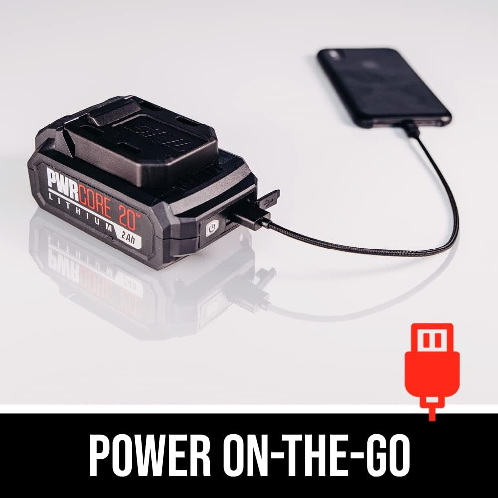 20V Compact Impact Driver Kit, 1/4" Hex, 3 Speed, Halo Light, and One-Hand Chuck.