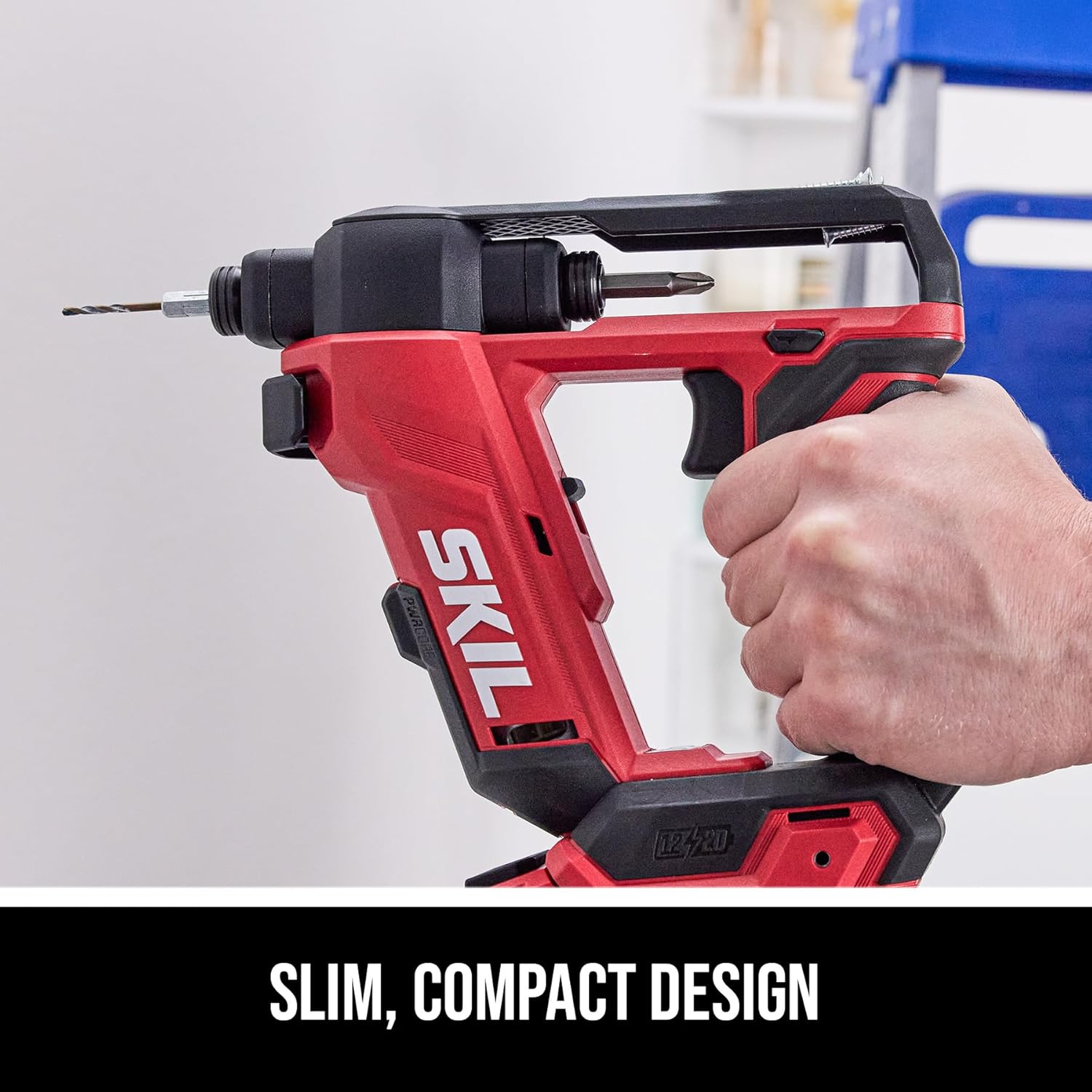 Compact Brushless Flip Drill Driver with Double Collect Flip Head