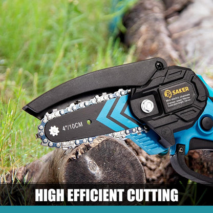 Mini Chainsaw,Portable Electric Chainsaws Cordless,Handheld Chain Saw Pruning Shears Chain Saws for Tree Branches,Courtyard,Household and Garden,Christmas Gifts for Men Dad Husband Women