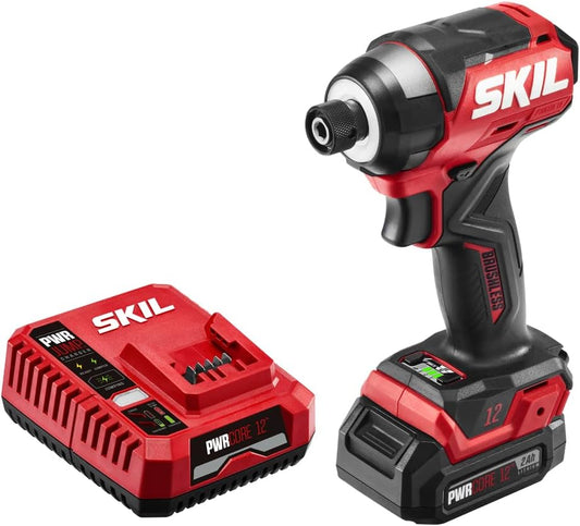 PWR CORE 12-1/4 in. Compact Impact Driver Kit with 3 Speeds, Halo Light, and One-Hand Collet.
