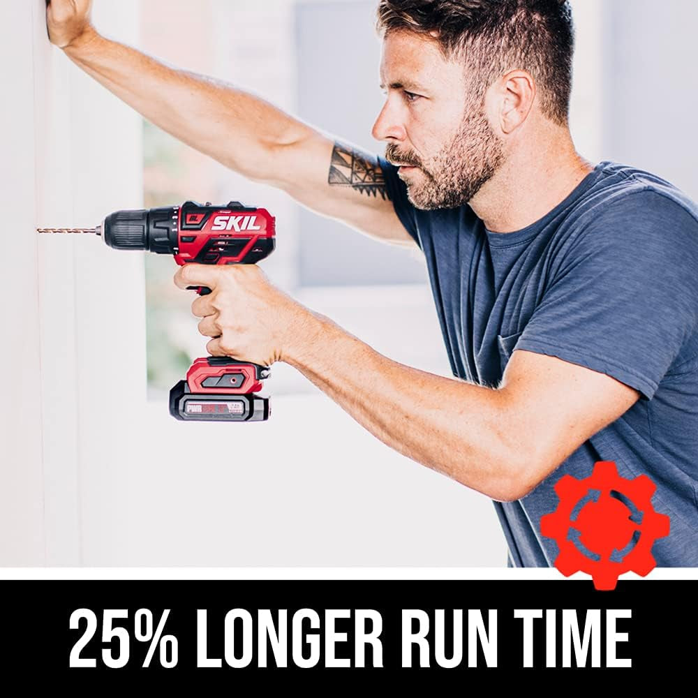 2-Tool Combo Kit: Pwrcore 12 12V 1/2-Inch Cordless Drill/Driver, Laser Distance Meter, and 30-Meter Level