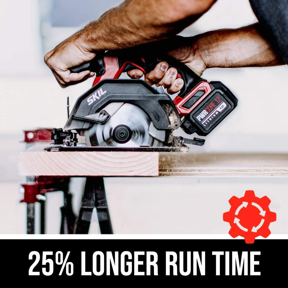 2-Tool Kit: Pwrcore 12 12V 1/2-Inch Brushless Cordless Drill Driver and 5-1/2-Inch Circular Saw