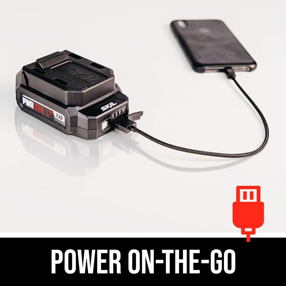 2-Tool Combo Kit: Pwrcore 12 12V 1/2-Inch Cordless Drill/Driver, Laser Distance Meter, and 30-Meter Level