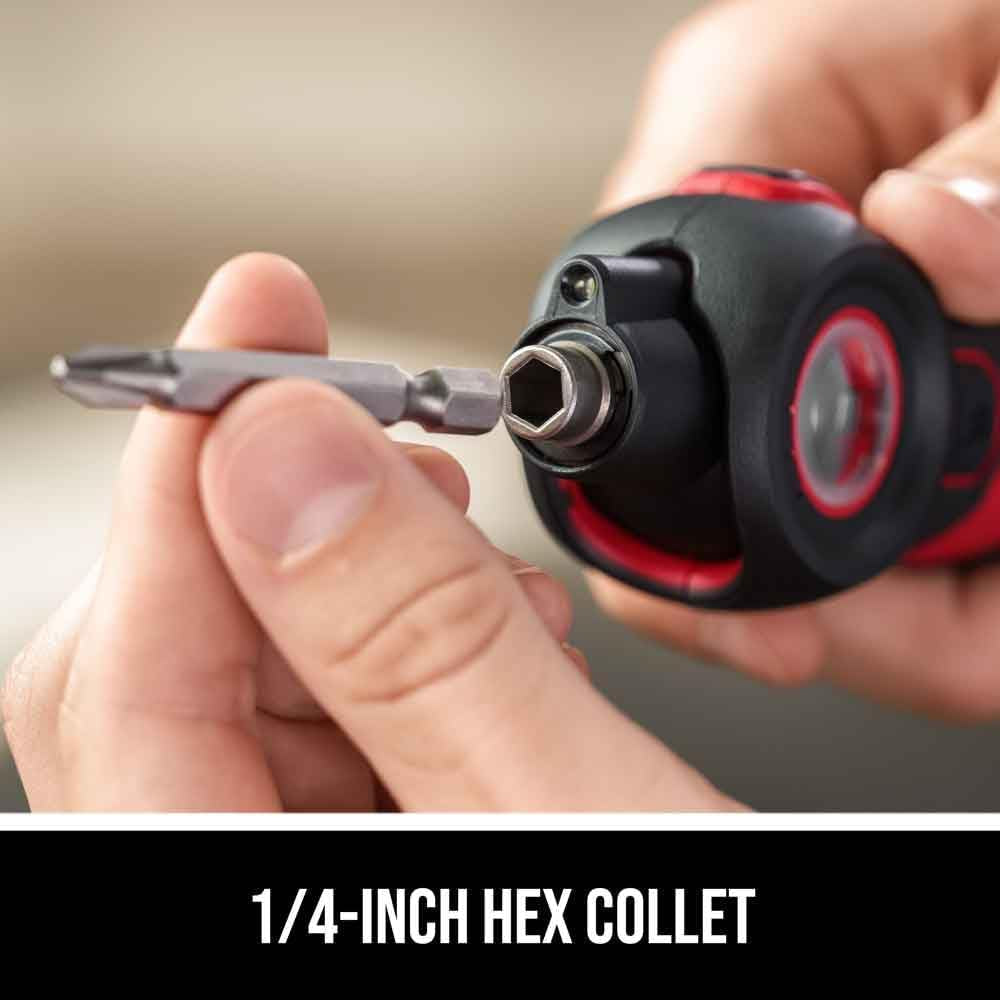 Twist 2.0 Rechargeable 4V Screwdriver with Pivoting Head, Torque Setting, USB-C Charging Cable, 28 PC Bit Set & Carrying Case- SD5619-02