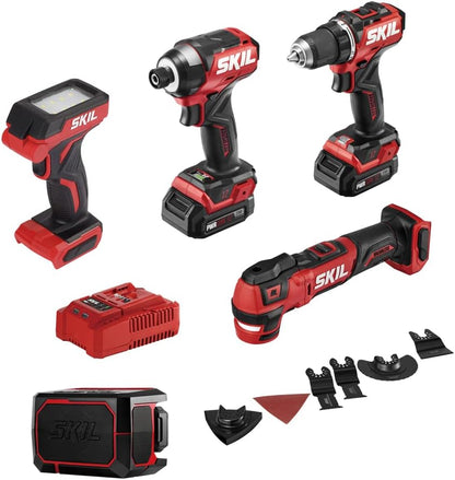 PWR CORE 12 12V Brushless 5-Tool Compact Combo Kit.