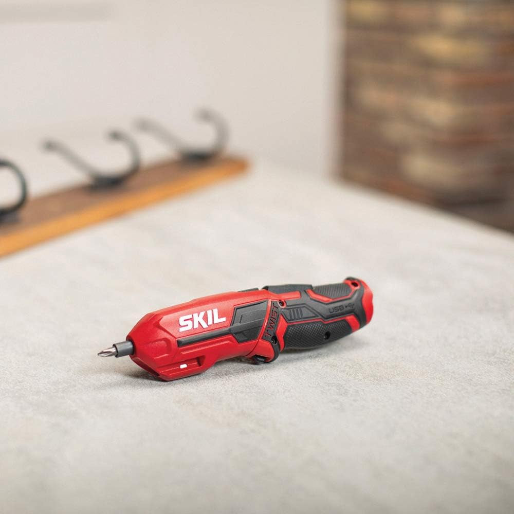 4V Rechargeable Cordless Screwdriver with Pivoting Handle
