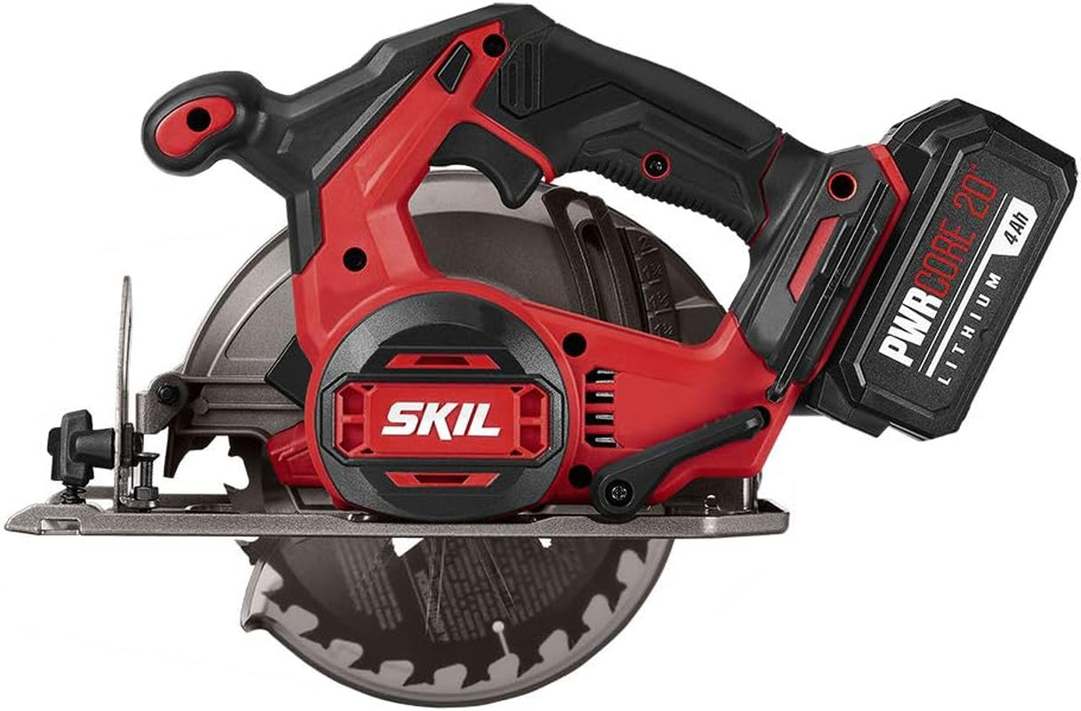 2-Tool Combo Kit: 20V PWR CORE 20 Cordless Brushless Drill Driver and Cordless Circular Saw.
